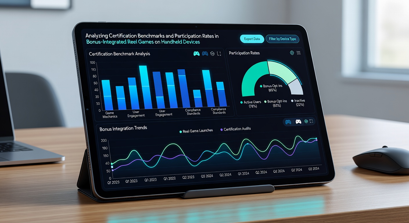Graph illustrating participation rate trends in bonus-integrated reel games on mobile devices from 2024 through mid-2026