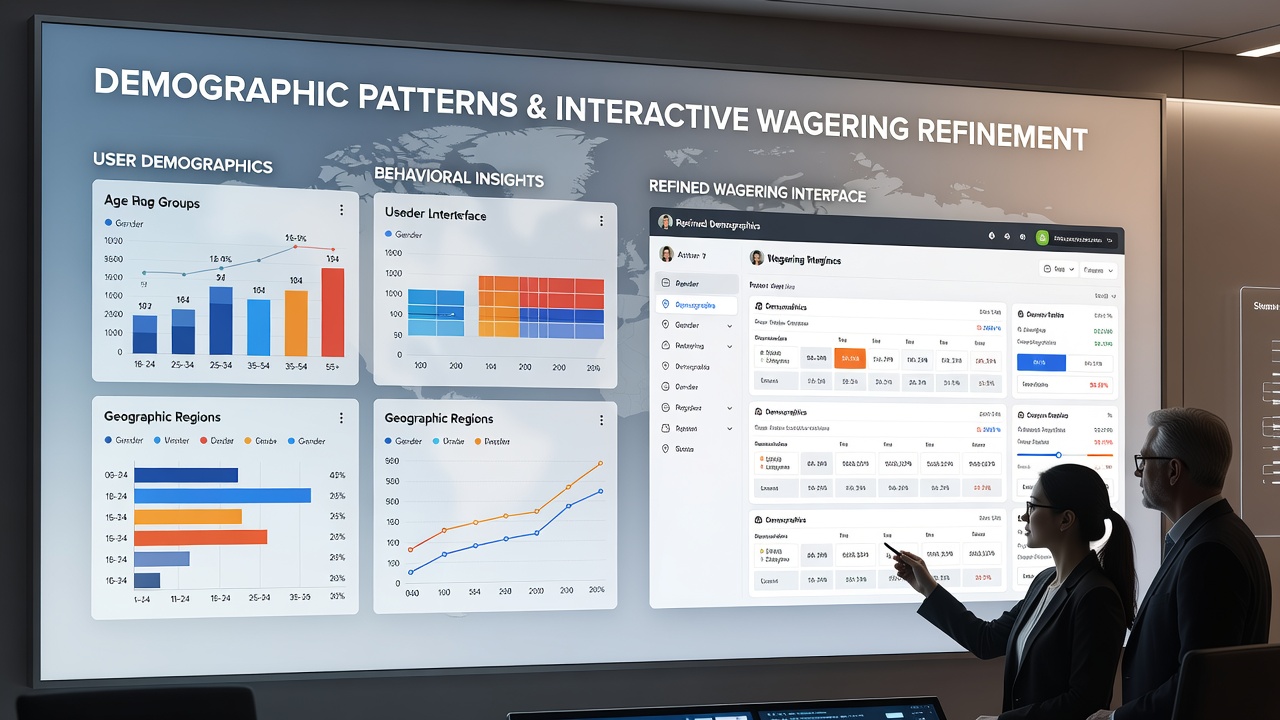 Interactive map illustrating regional demographic impacts on wagering interface customization