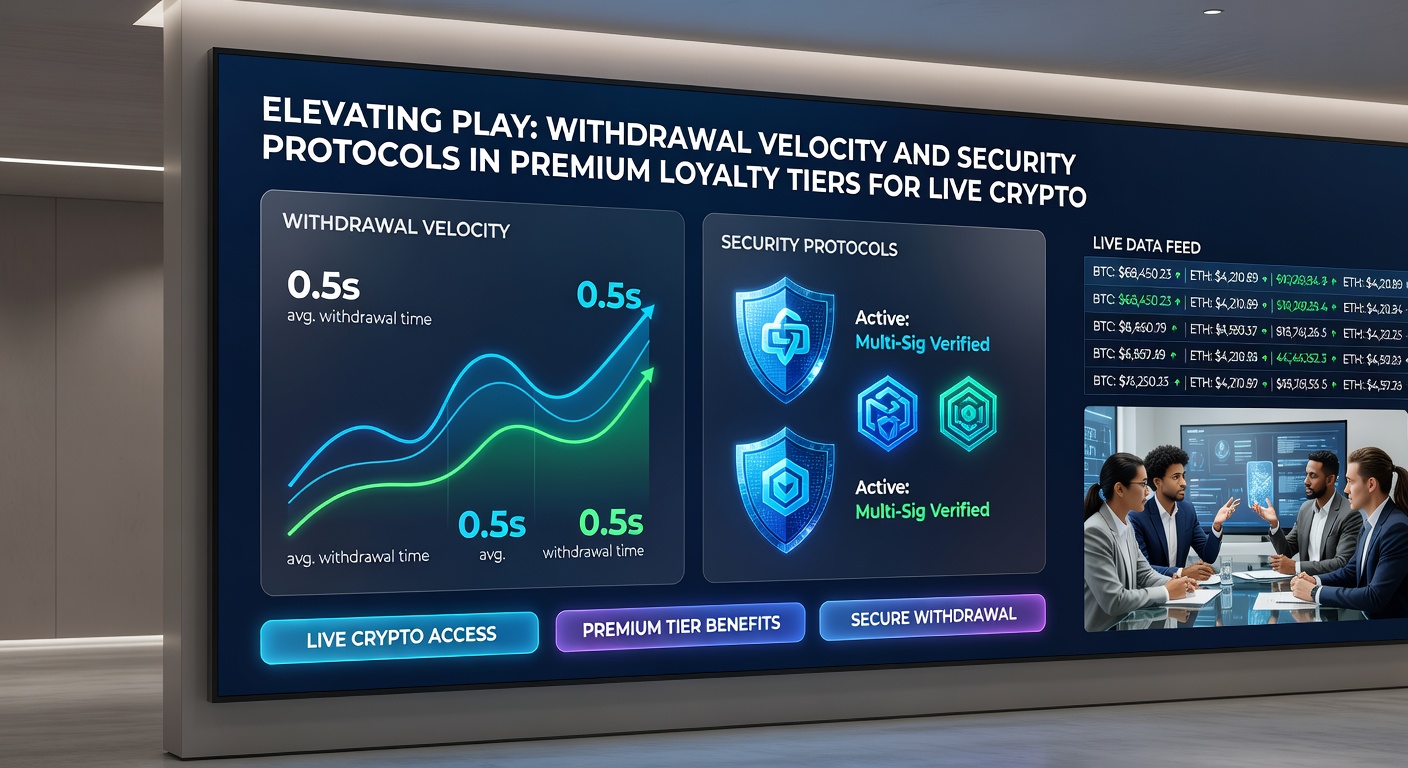 Close-up of secure crypto wallet integration in a live slots premium dashboard, highlighting multi-factor authentication and real-time velocity metrics