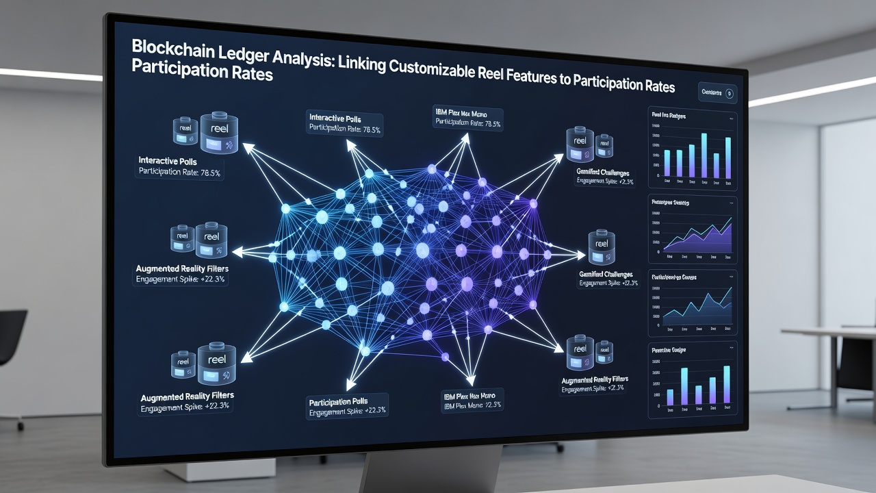 Analysis of participation rate correlations with reel features on blockchain ledgers