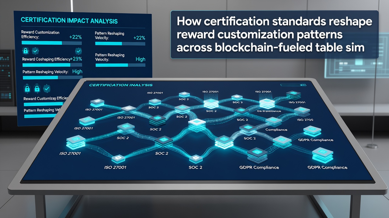 Mobile screen showing verified reward customization options in a blockchain table simulation