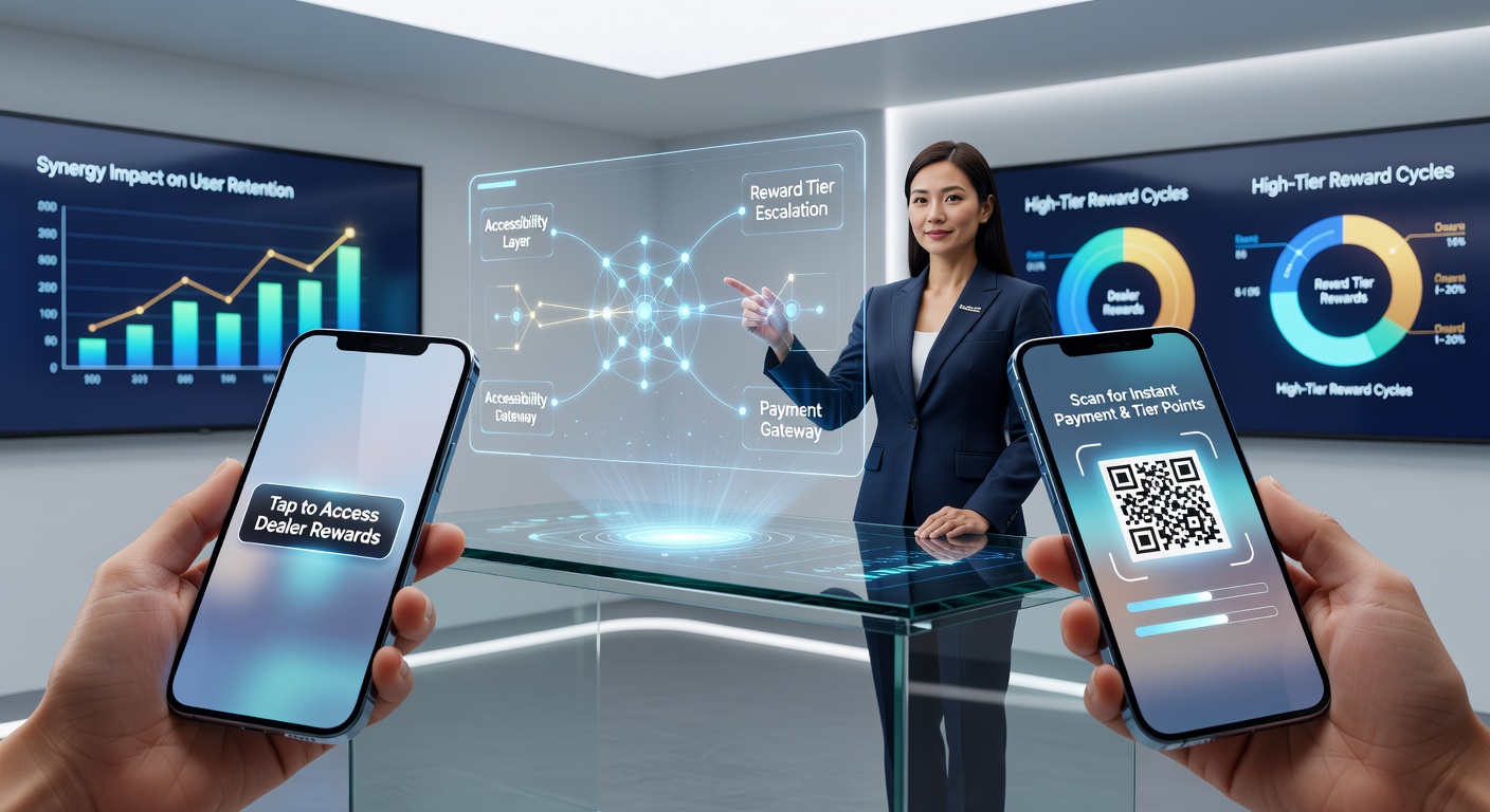 Smartphone interface displaying live dealer game with integrated payment options and reward tiers
