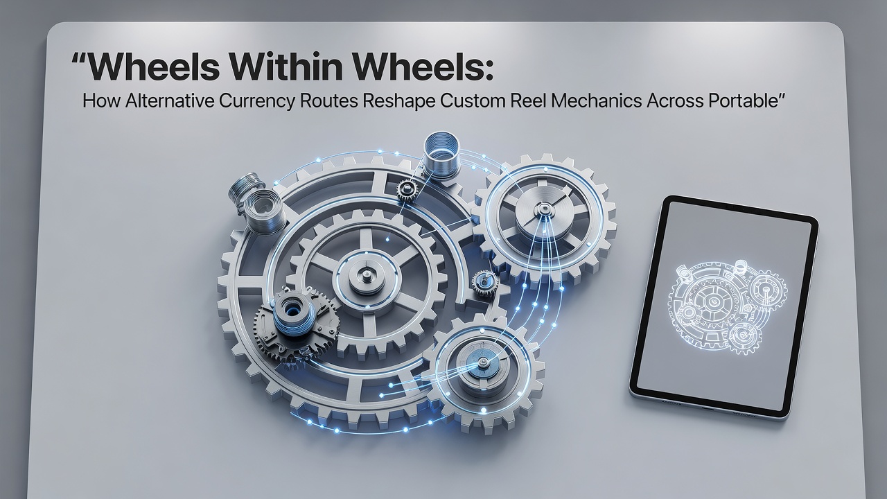 Close-up view of adjustable reel strips in a mobile casino application illustrating blockchain-linked symbol weighting
